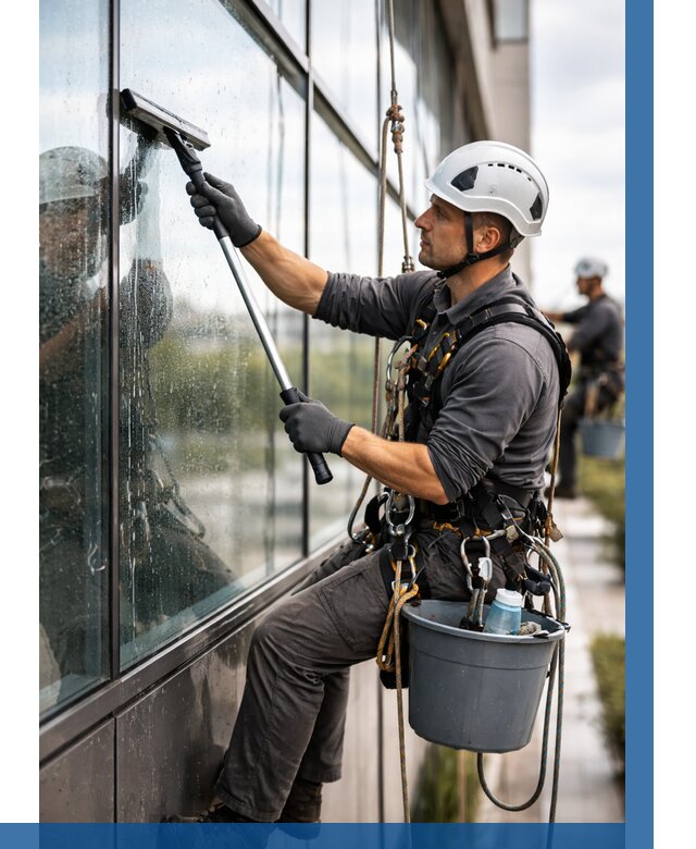 Мойка стеклянных фасадов в Артёме от 207 р. | ВЫСОТНИК-Арт