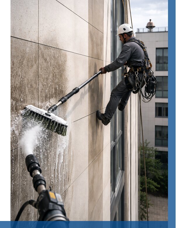 Мойка фасада из керамогранита в Артёме от 311 р. | ВЫСОТНИК-Арт