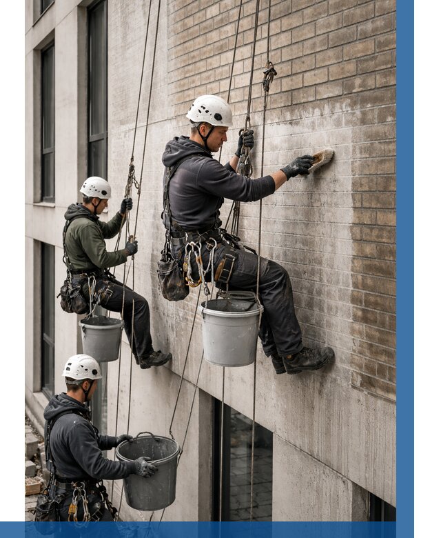 Удаление высолов с фасада в Артёме от 259 р. | ВЫСОТНИК-Арт