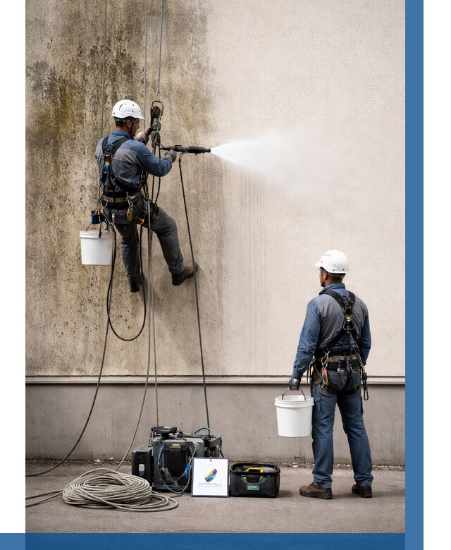 Очистка фасада от плесени в Артёме от 311 р. | ВЫСОТНИК-Арт