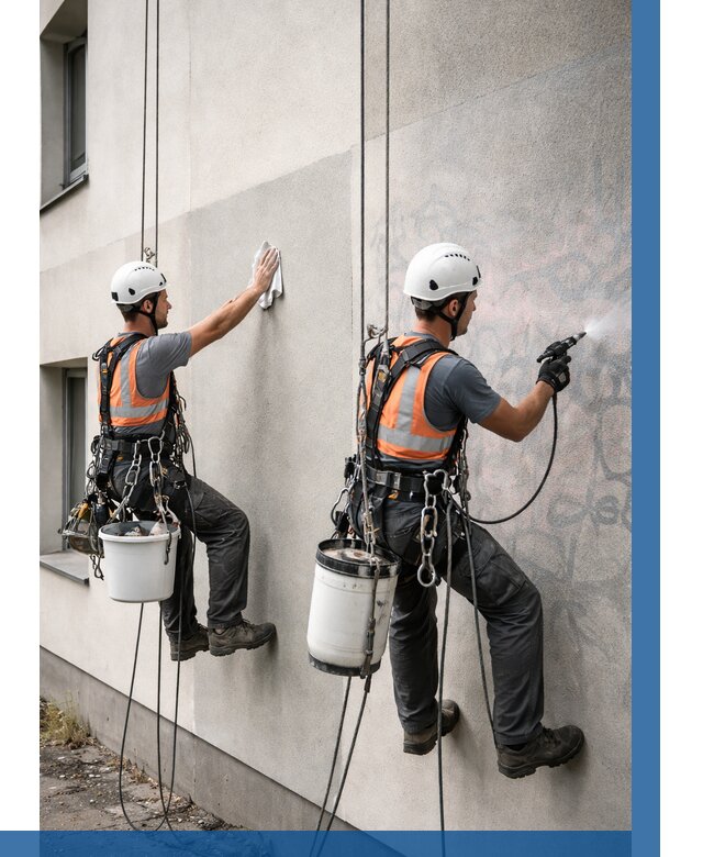 Антиграффити покрытие фасада в Артёме от 622 р. | ВЫСОТНИК-Арт