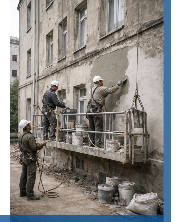 Капитальный ремонт фасада в Артёме от 4354 р. | ВЫСОТНИК-Арт