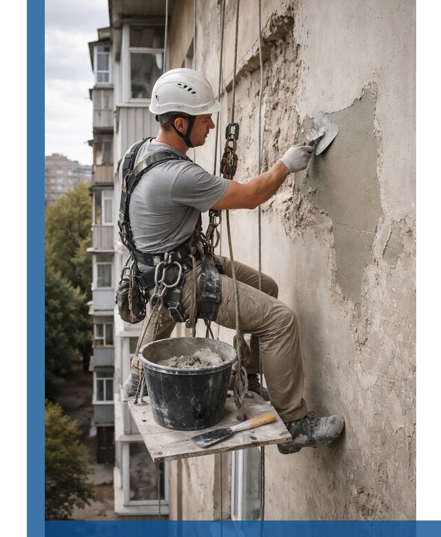 Восстановление фасадной штукатурки в Артёме с гарантией качества
