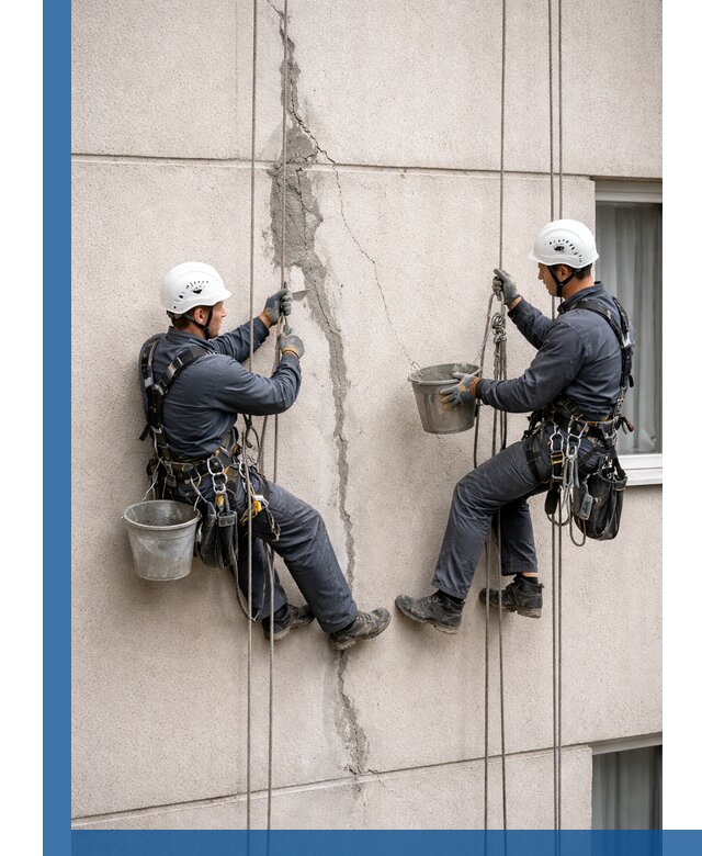 Заделка трещин на фасаде в Артёме с гарантийным ремонтом