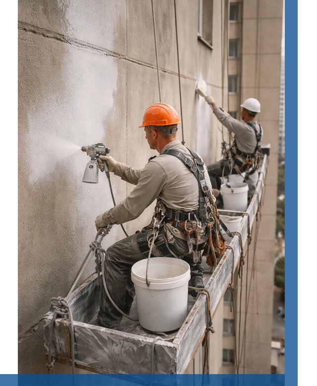 Грунтовка фасада на высоте в Артёме от 124 р. | ВЫСОТНИК-Арт