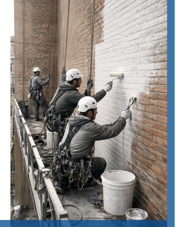 Покраска кирпичного фасада в Артёме от 363 р. | ВЫСОТНИК-Арт