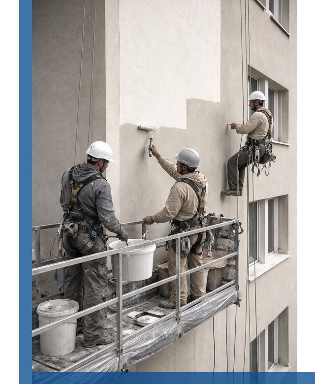 Покраска оштукатуренного фасада в Артёме под ключ с гарантией