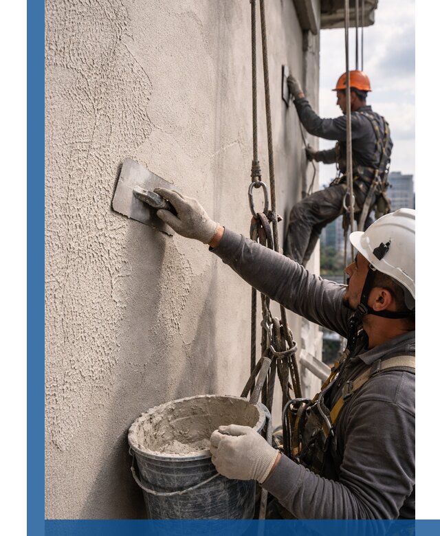 Декоративная штукатурка фасада с утеплением и защитой в Артёме