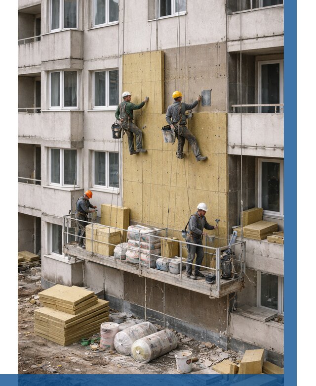 Утепление фасада минватой в Артёме от 1555 р. | ВЫСОТНИК-Арт