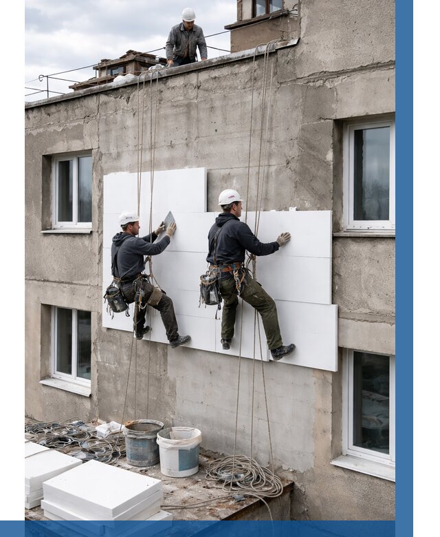 Утепление фасада пенополистиролом в Артёме от 1866 р. | ВЫСОТНИК-Арт