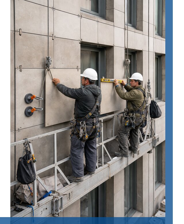 Монтаж керамогранита на фасад в Артёме от 2592 р. | ВЫСОТНИК-Арт