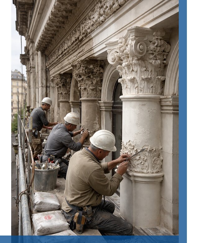 Реставрация фасадной лепнины в Артёме от 2592 р. | ВЫСОТНИК-Арт