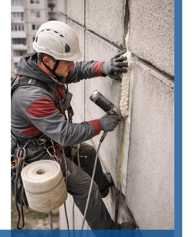 Утепление межпанельных швов в Артёме от 726 р. | ВЫСОТНИК-Арт