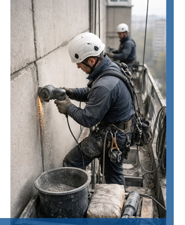 Штробление межпанельных швов в Артёме от 1244 р. | ВЫСОТНИК-Арт