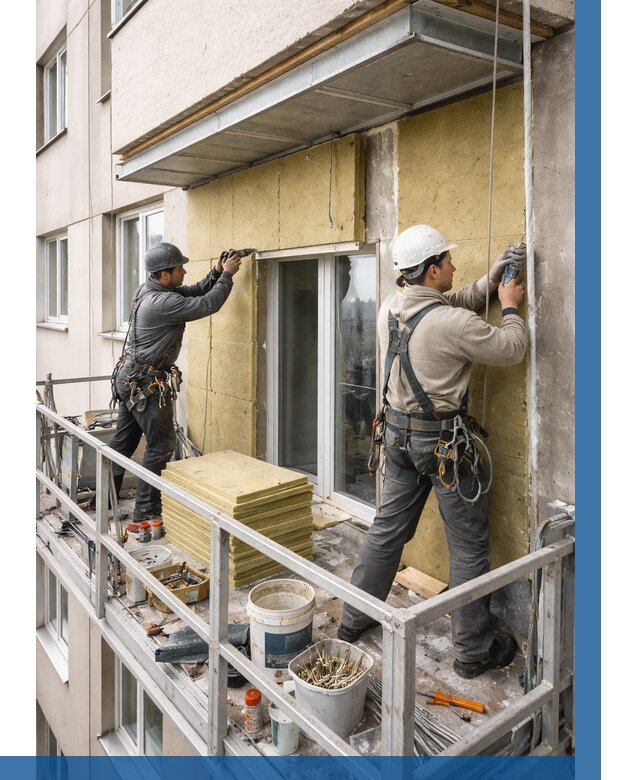 Утепление балкона снаружи в Артёме от 1659 р. под ключ ВЫСОТНИК-Арт