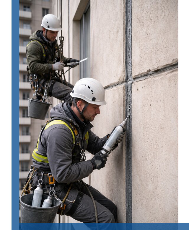 Герметизация деформационных швов фасада в Артёме качественно