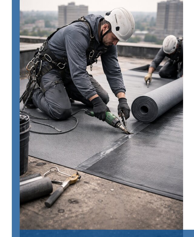 Ремонт мягкой кровли в Артёме с выездом промальпинистов