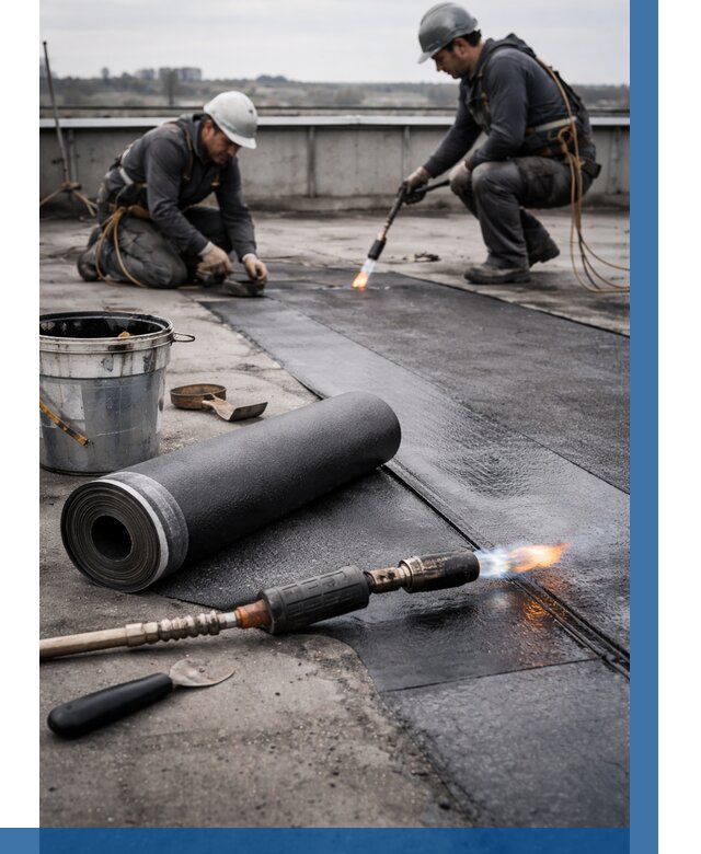 Ремонт рулонной кровли в Артёме от 674 р. | ВЫСОТНИК-Арт