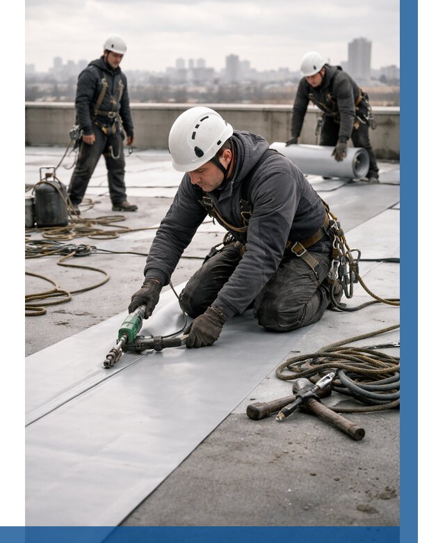 Ремонт мембранной кровли в Артёме от 1866 р./м2 | ВЫСОТНИК-Арт