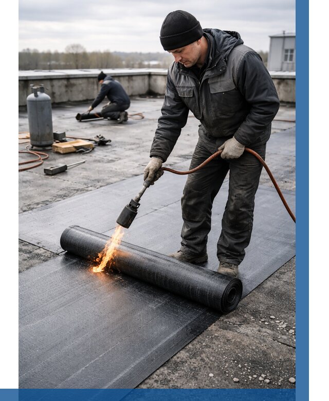 Ремонт наплавляемой кровли в Артёме от 726 р. | ВЫСОТНИК-Арт