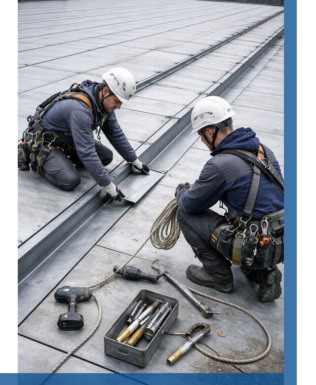 Ремонт фальцевой кровли в Артёме от 726 р. | ВЫСОТНИК-Арт