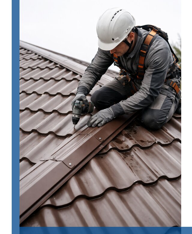 Ремонт металлочерепицы на крыше в Артёме профессионально