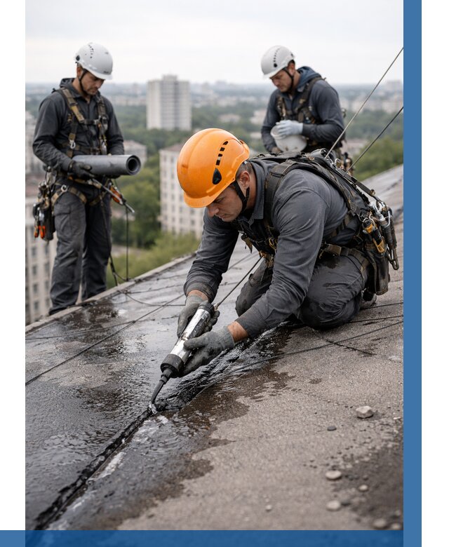 Устранение протечек кровли в Артёме от 12440 р. | ВЫСОТНИК-Арт