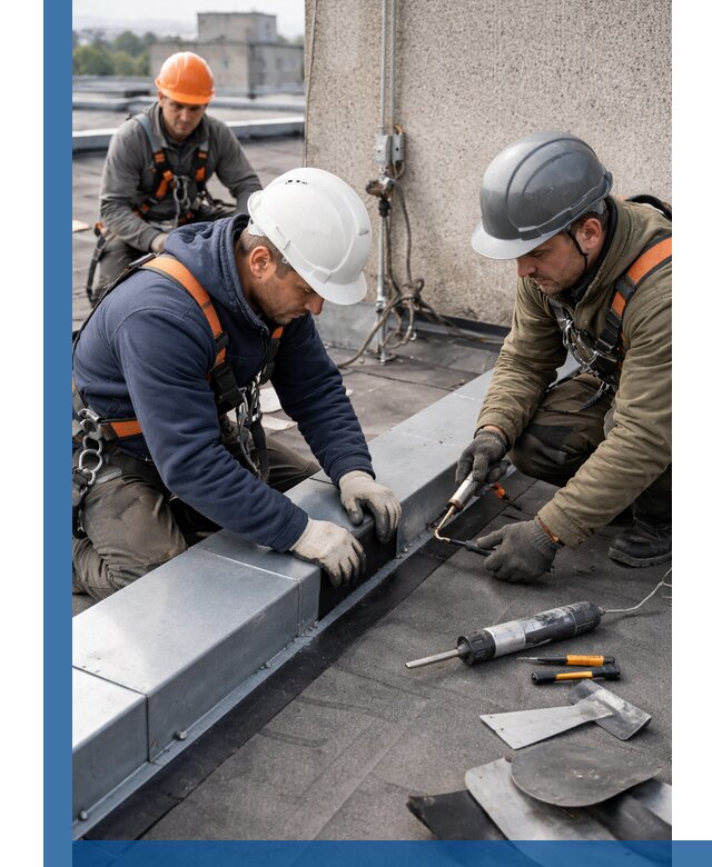 Ремонт кровельных примыканий в Артёме профессионально