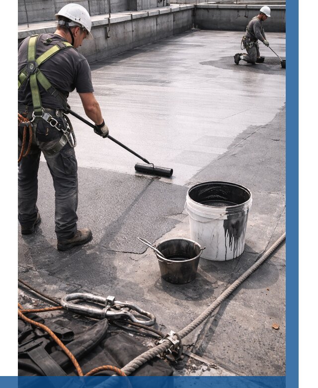 Гидроизоляция кровли жидкой резиной в Артёме от 518 р. | ВЫСОТНИК-Арт