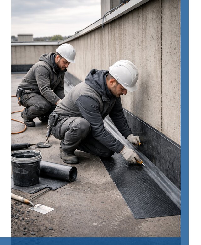 Гидроизоляция примыканий на кровле в Артёме от 933 р. | ВЫСОТНИК-Арт