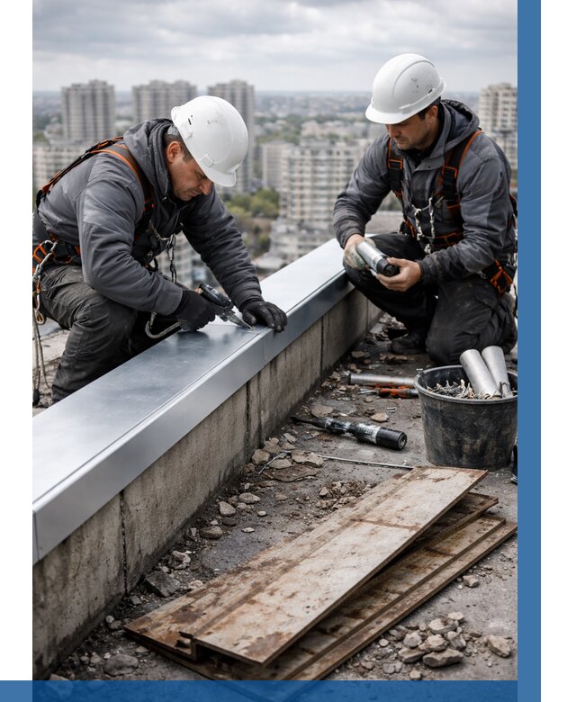 Замена парапетных крышек под ключ в Артёме от 1244 р. | ВЫСОТНИК-Арт