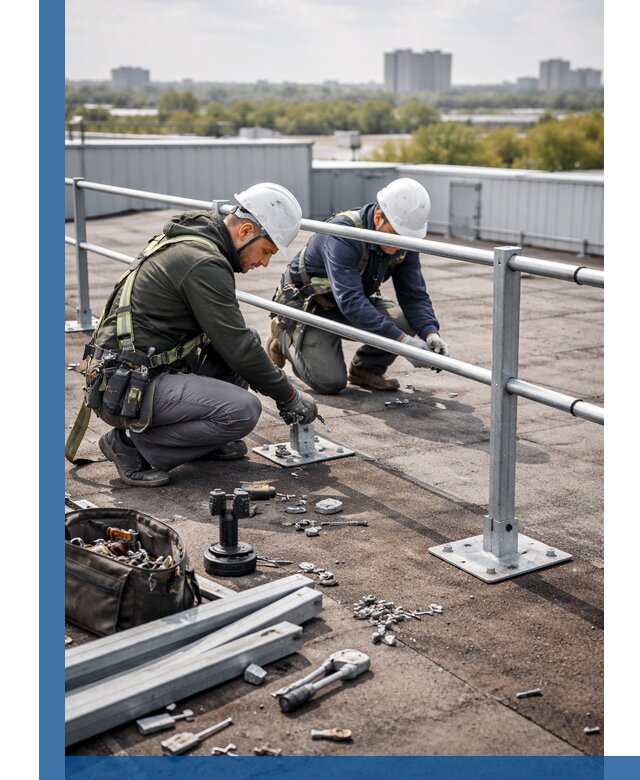 Монтаж кровельного ограждения в Артёме под ключ с гарантией