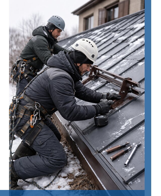 Монтаж снегозадержателей в Артёме от 467 р. | ВЫСОТНИК-Арт