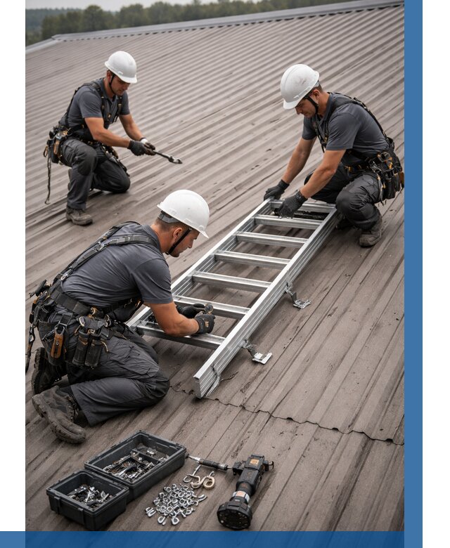 Монтаж кровельной лестницы в Артёме от 4665 р. | ВЫСОТНИК-Арт