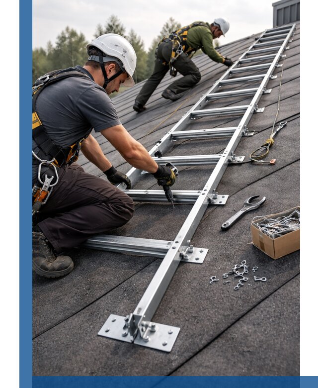Профессиональный монтаж кровельной лестницы в Артёме под ключ