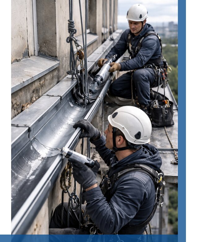 Ремонт водосточных желобов в Артёме от 6739 р. | ВЫСОТНИК-Арт