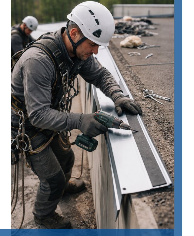 Монтаж капельника на кровле в Артёме от 311 р. | ВЫСОТНИК-Арт