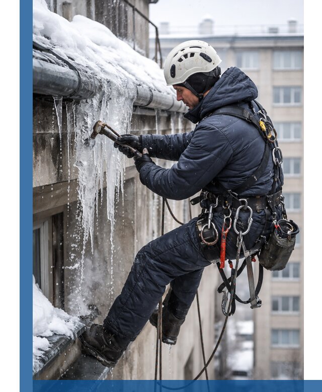 Удаление наледи и чистка водостоков в Артёме оперативно и безопасно