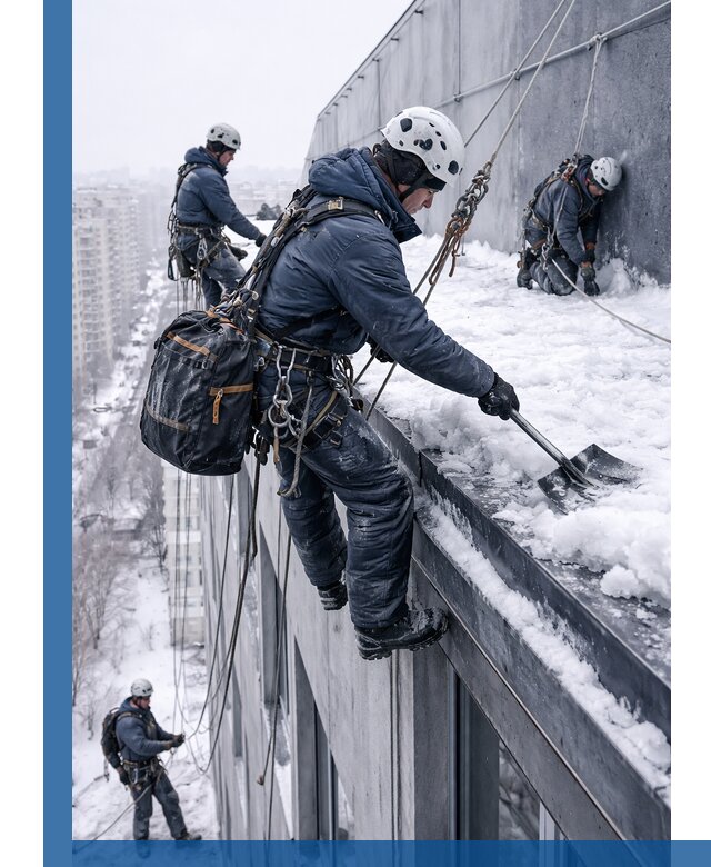 Абонентское обслуживание кровли зимой в Артёме регулярный уход