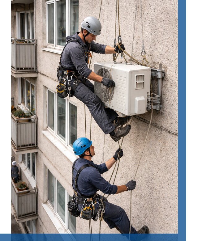 Перенос внешнего блока кондиционера в Артёме от 9330 р.| ВЫСОТНИК-Арт