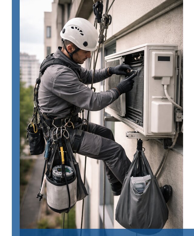 Обслуживание внешнего блока кондиционера в Артёме профессионально