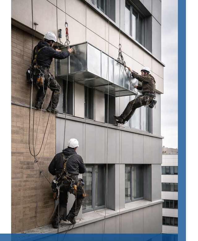 Монтаж воздуховодов на фасаде в Артёме от 1555 р. | ВЫСОТНИК-Арт