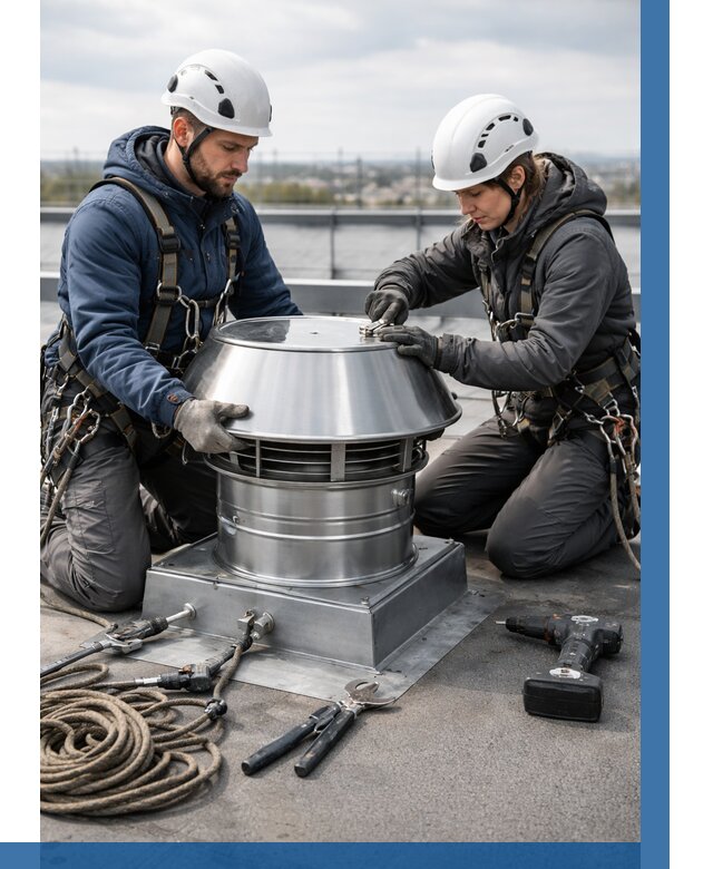 Установка дефлекторов на кровле в Артёме от 4665 р. | ВЫСОТНИК-Арт