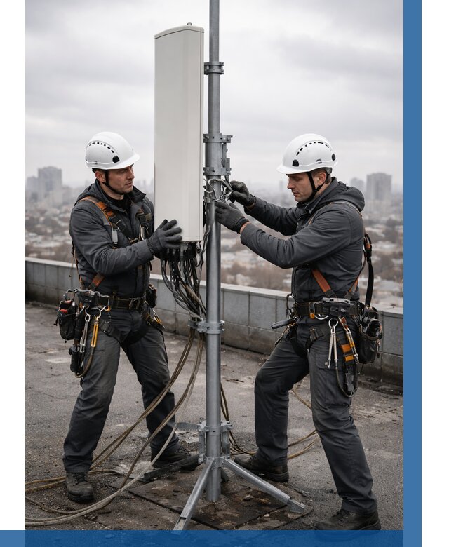 Монтаж антенн связи на крыше в Артёме от 8812 р. | ВЫСОТНИК-Арт