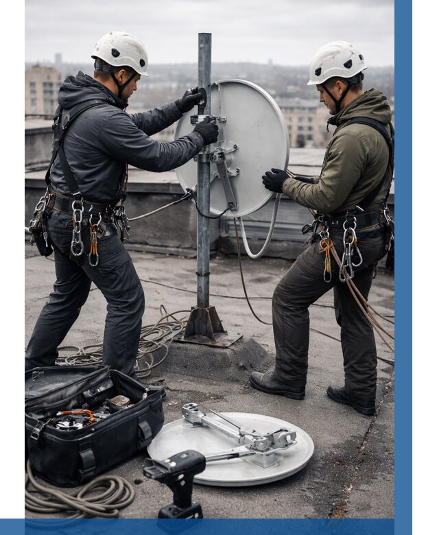 Демонтаж антенн на крыше в Артёме от 4665 р. | ВЫСОТНИК-Арт