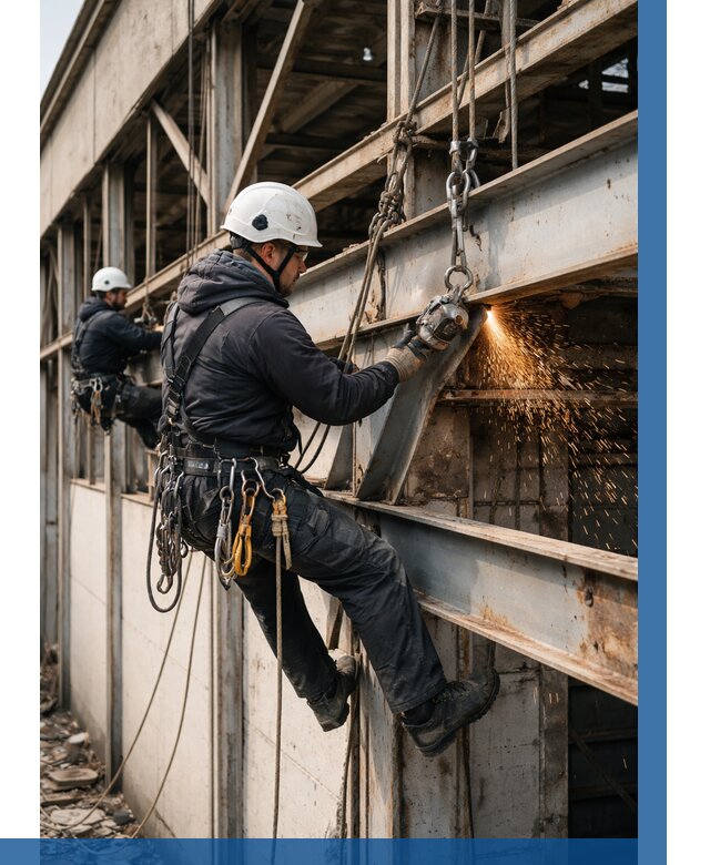 Демонтаж металлоконструкций на высоте в Артёме от 6739р. |ВЫСОТНИК-Арт