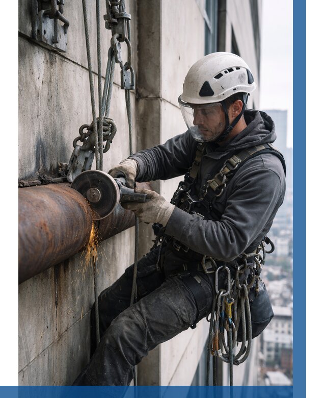 Резка металла на высоте в Артёме по цене от 4665 р. | ВЫСОТНИК-Арт