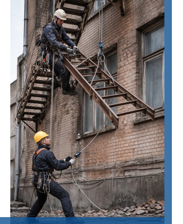 Демонтаж пожарной лестницы в Артёме от 12440 р. | ВЫСОТНИК-Арт