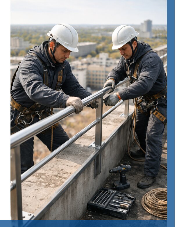 Монтаж перил на высоте в Артёме от 2592 р. | ВЫСОТНИК-Арт