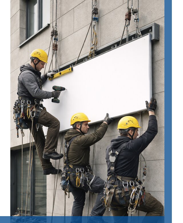 Монтаж рекламной вывески в Артёме от 8294 р. | ВЫСОТНИК-Арт